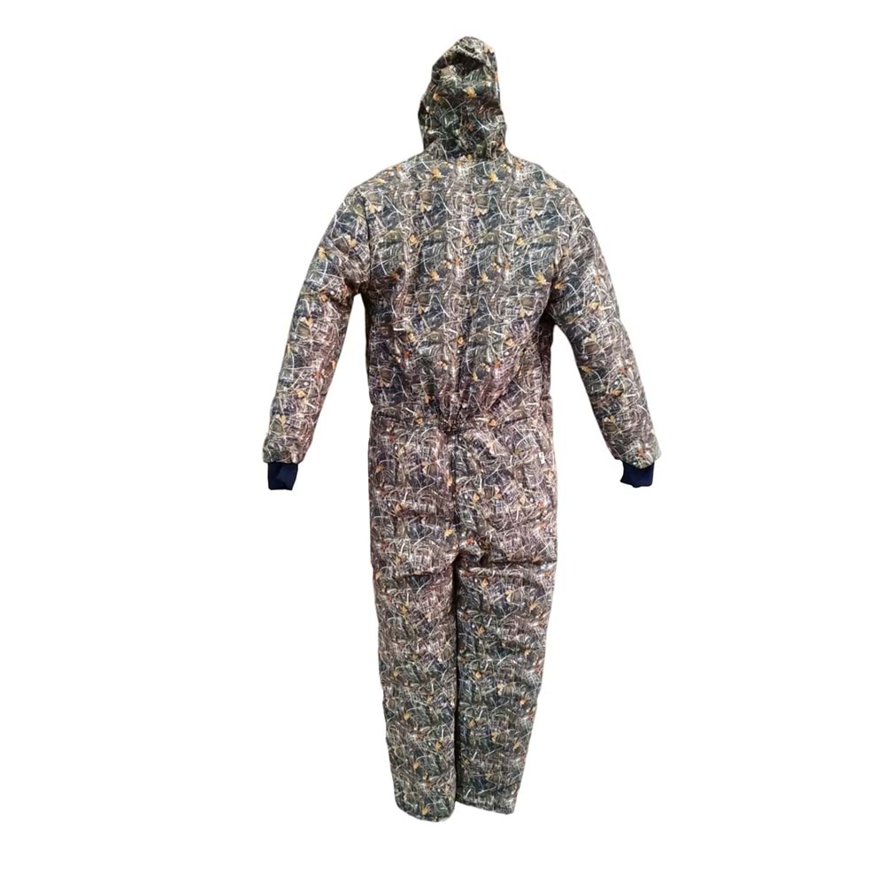 Softshell Sazlık Desen Kışlık Kalın Tulum - L