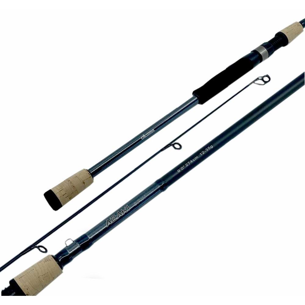Okuma Azaki Spin 244cm 7-28 gr 2 Parça Spin Olta Kamışı