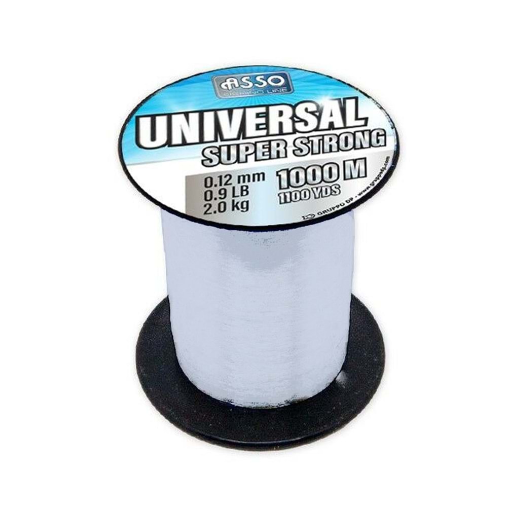 Asso Universal 1.000mt Monofilament Misina Beyaz - 0.18MM