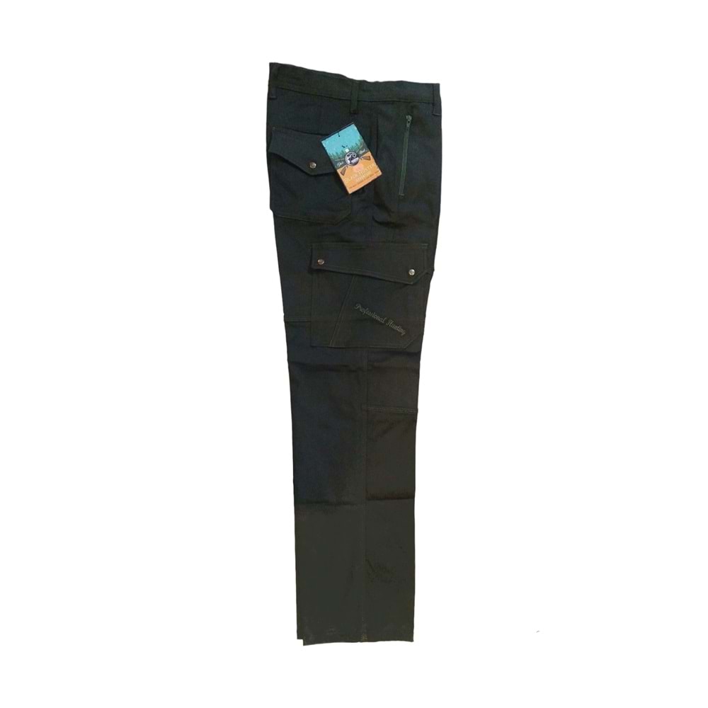 Black Hunter Taktikal Yan Cep Fermuarlı Koyu Yeşil Pantolon - 42
