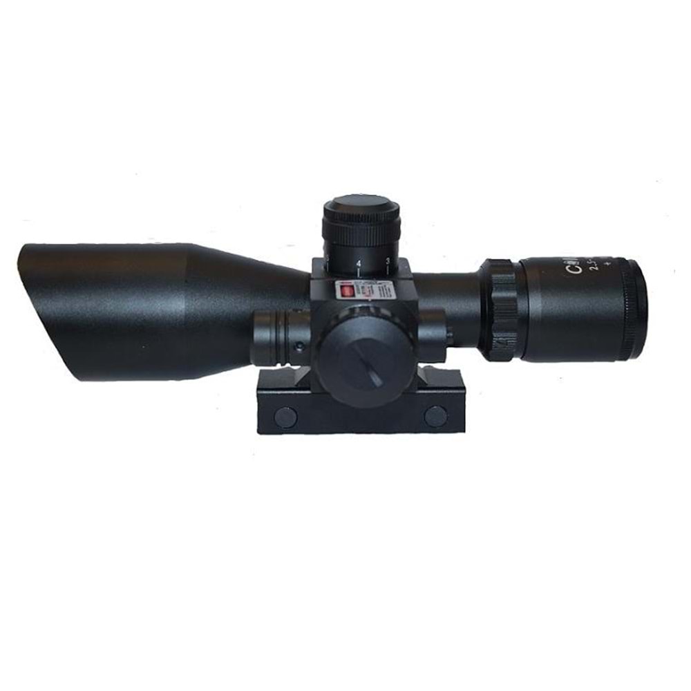 Spike Işıklı Lazerli Dürbün 2.5-10x40E