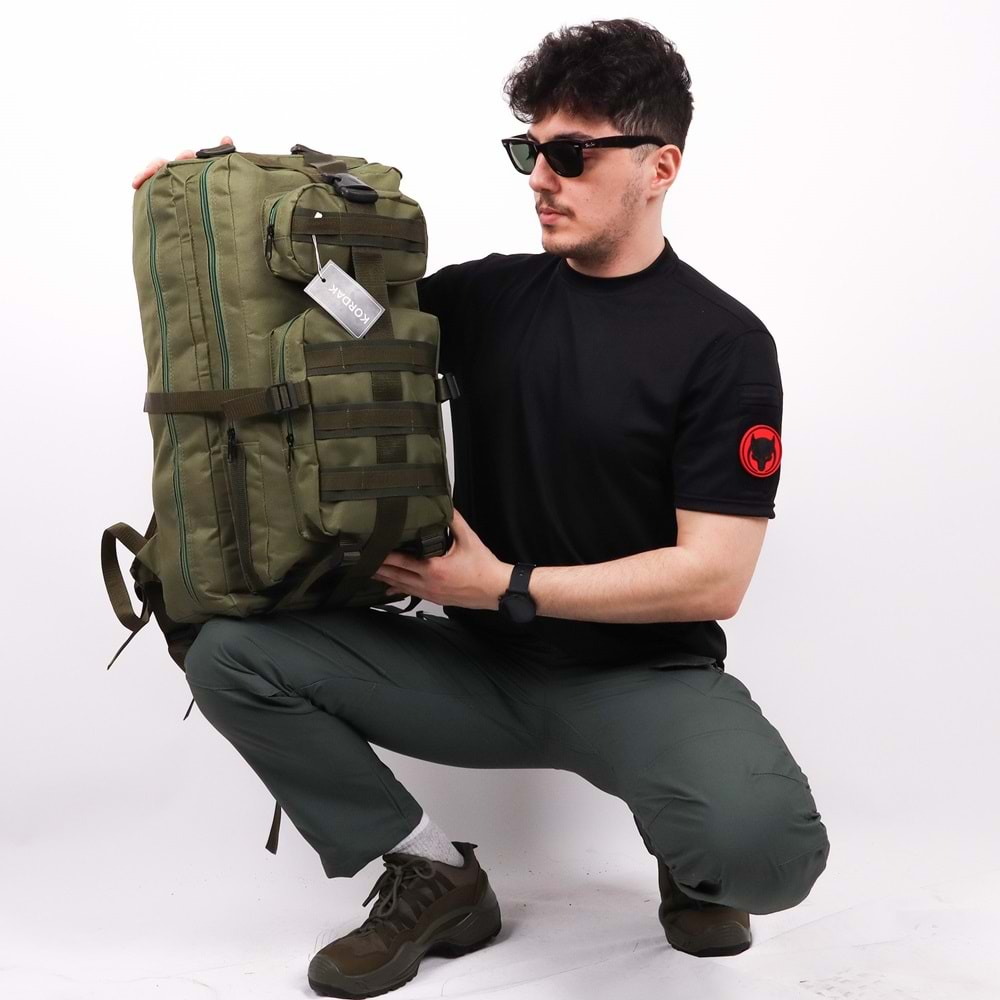 65 lt Haki Outdoor Sırt Çantası