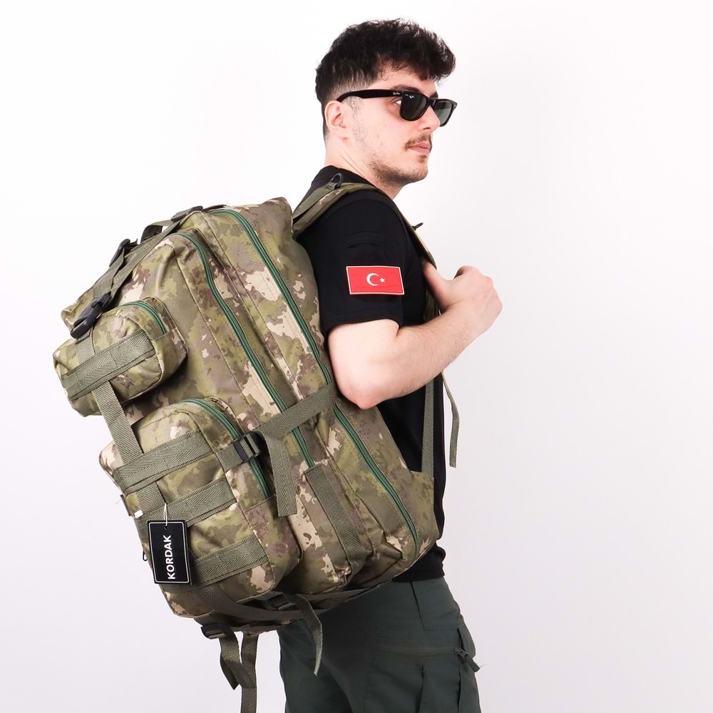 65 lt Jandarma Kamuflaj Outdoor Sırt Çantası