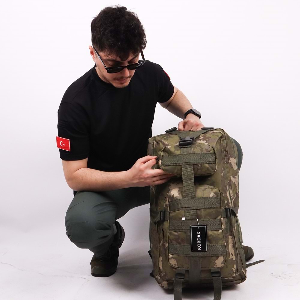 65 lt Jandarma Kamuflaj Outdoor Sırt Çantası
