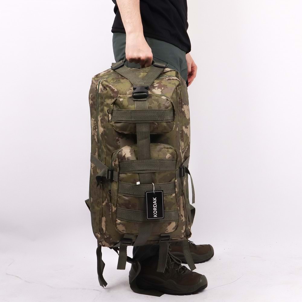 65 lt Jandarma Kamuflaj Outdoor Sırt Çantası