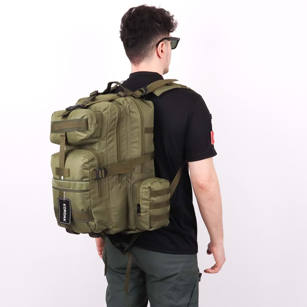 42 lt Haki Taktik Outdoor Sırt Çantası