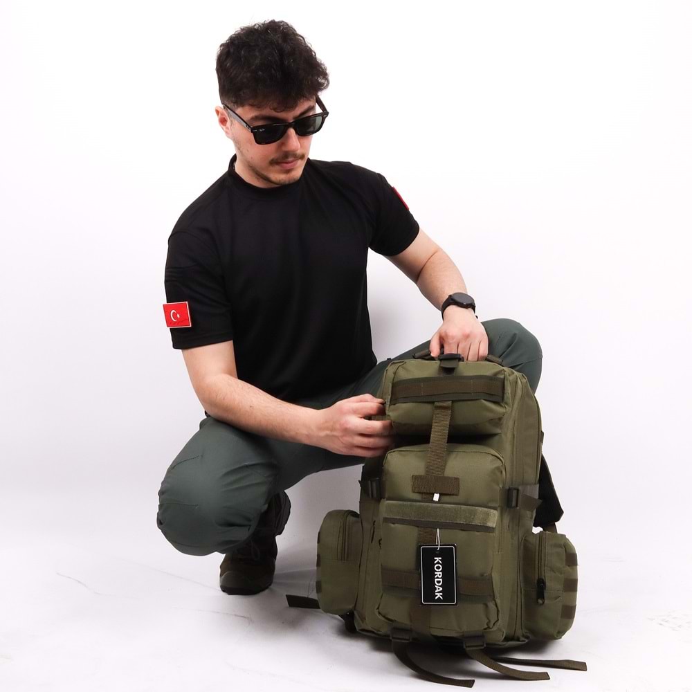 42 lt Haki Taktik Outdoor Sırt Çantası