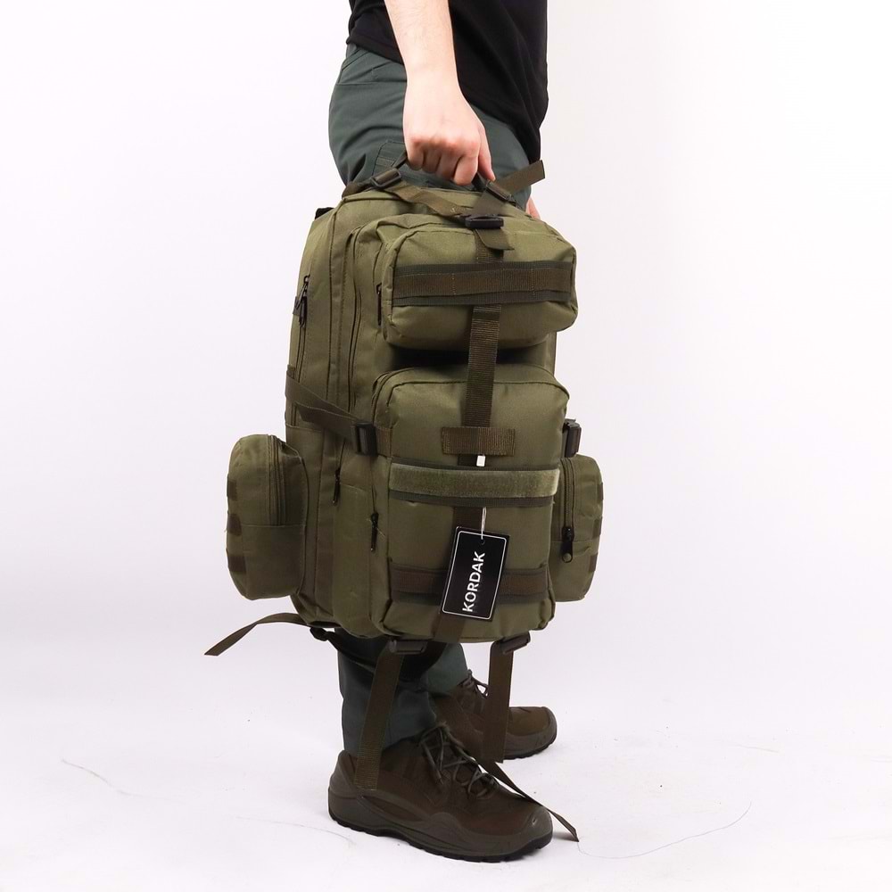 42 lt Haki Taktik Outdoor Sırt Çantası
