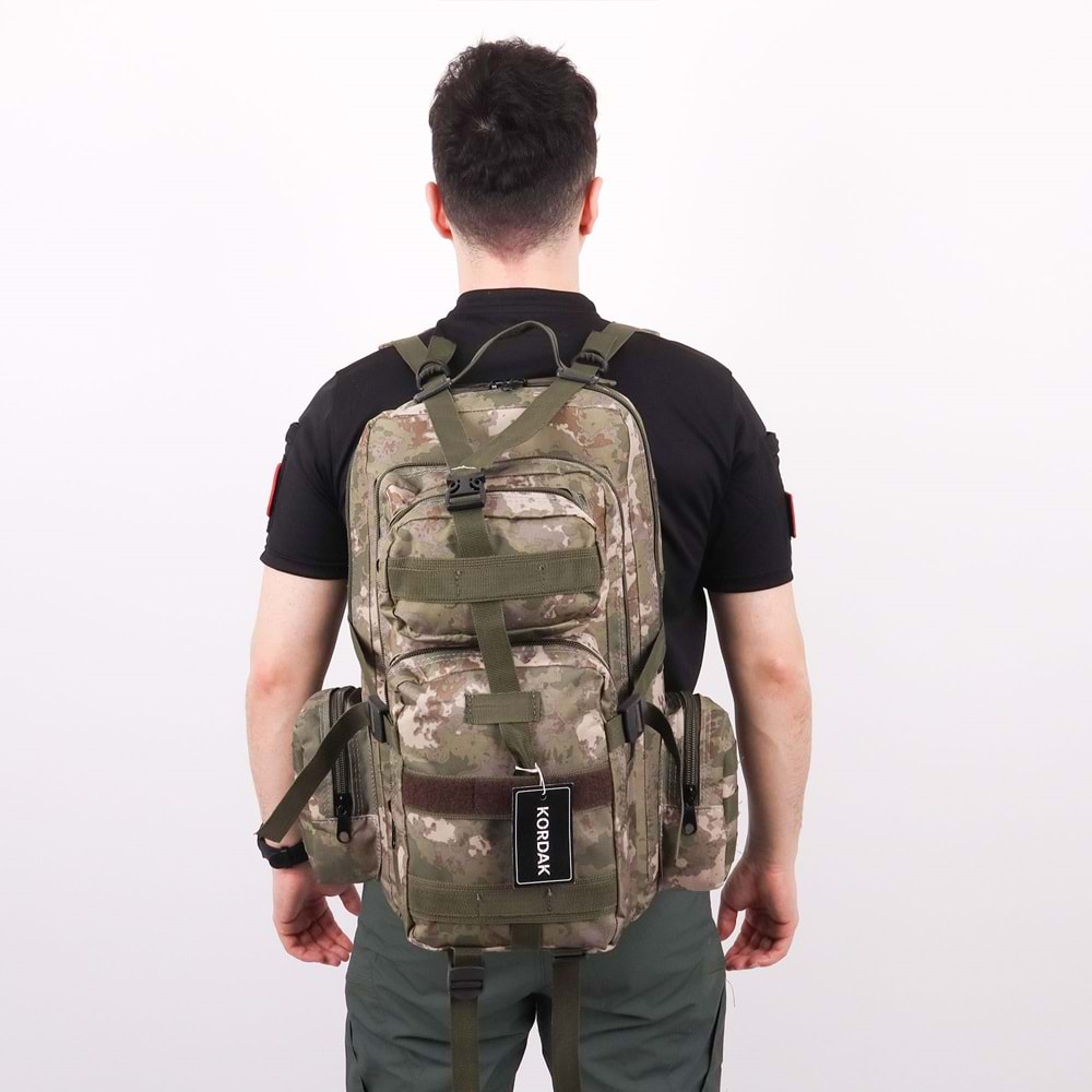 42 lt TSK Kamuflaj Taktik Outdoor Sırt Çantası