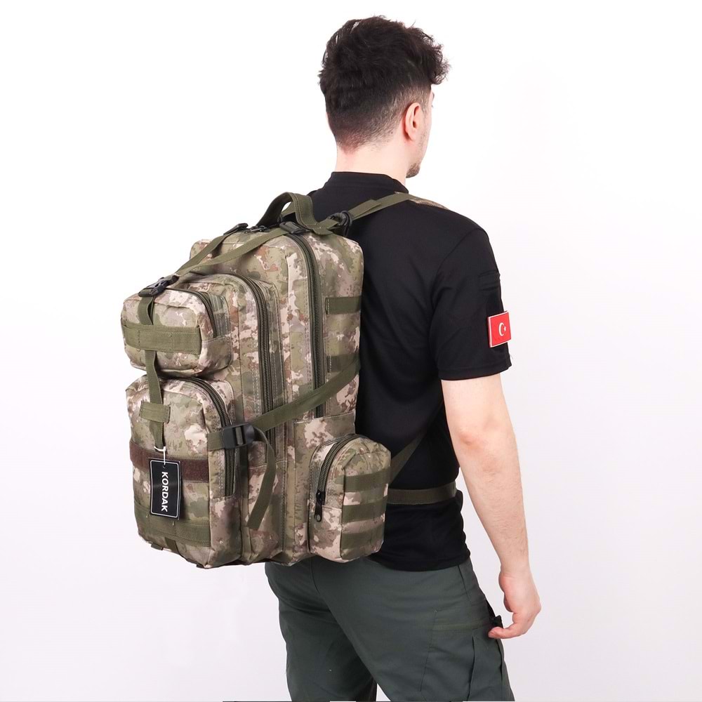 42 lt TSK Kamuflaj Taktik Outdoor Sırt Çantası