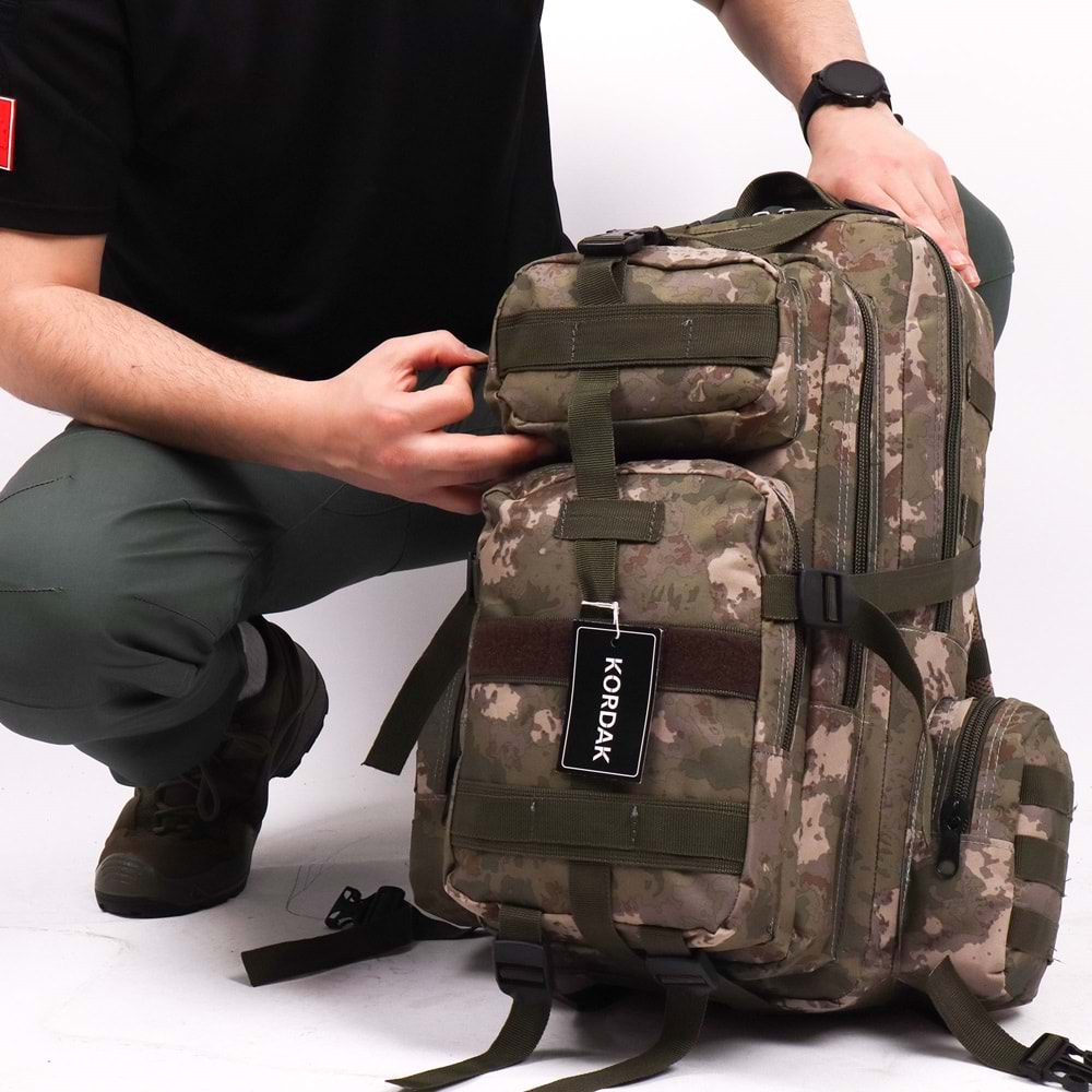 42 lt TSK Kamuflaj Taktik Outdoor Sırt Çantası