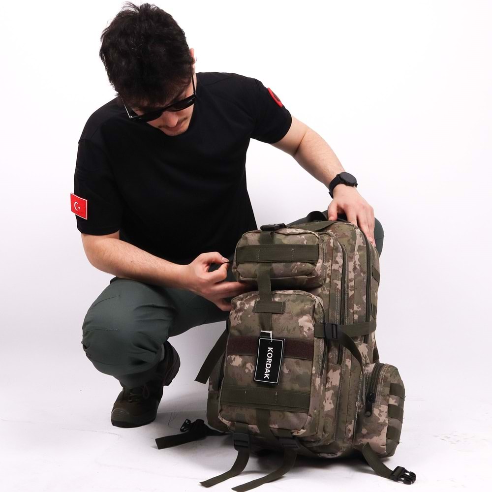 42 lt TSK Kamuflaj Taktik Outdoor Sırt Çantası