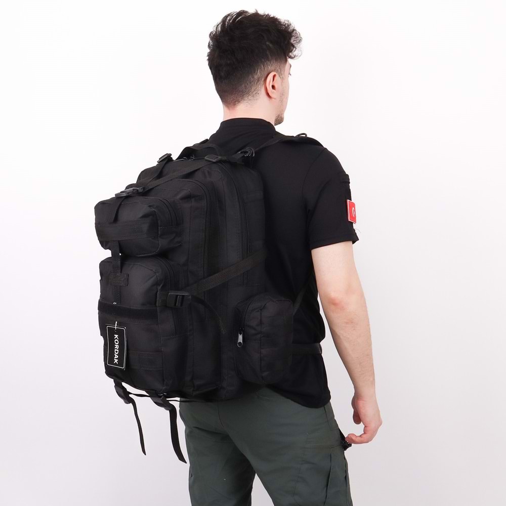 42 lt Siyah Taktik Outdoor Sırt Çantası