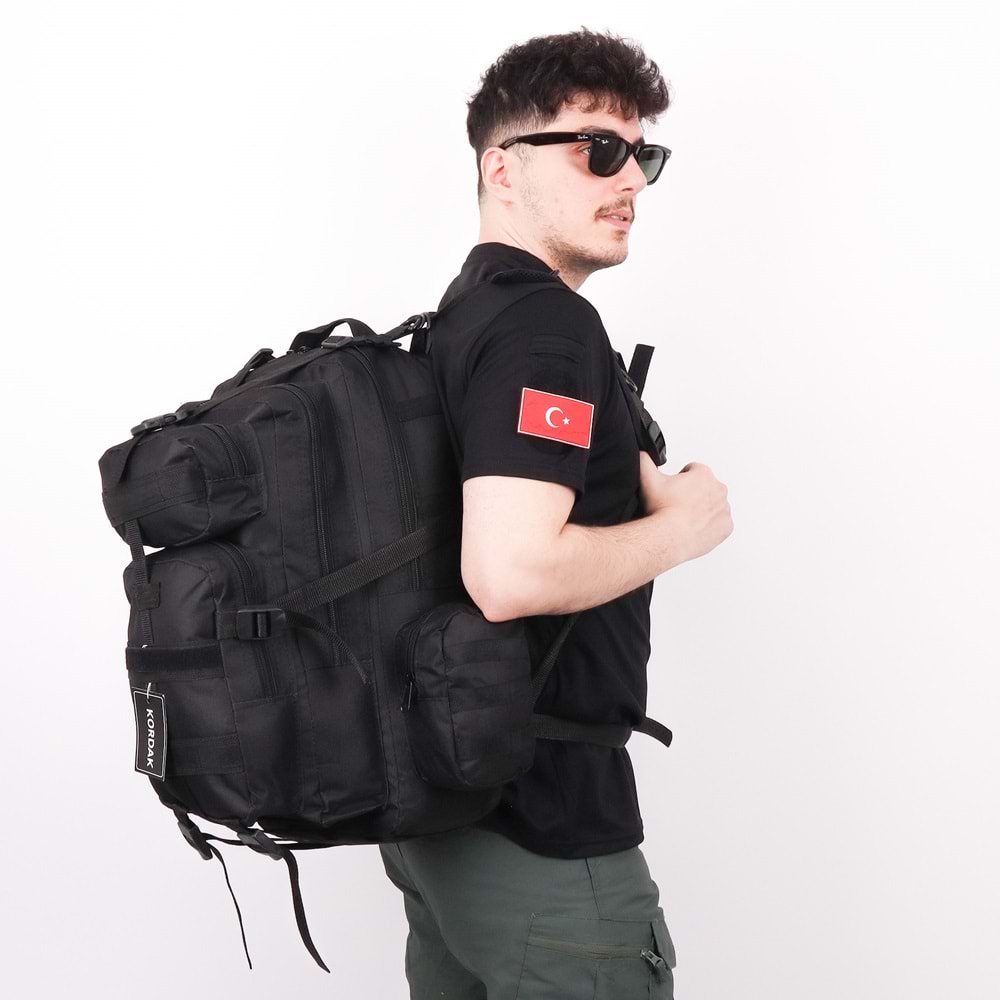 42 lt Siyah Taktik Outdoor Sırt Çantası