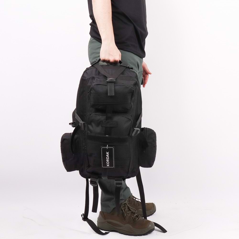 42 lt Siyah Taktik Outdoor Sırt Çantası