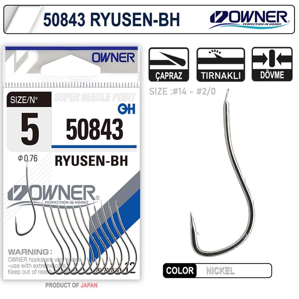 Owner 50843 Ryusen-Bh White İğne - NO-4
