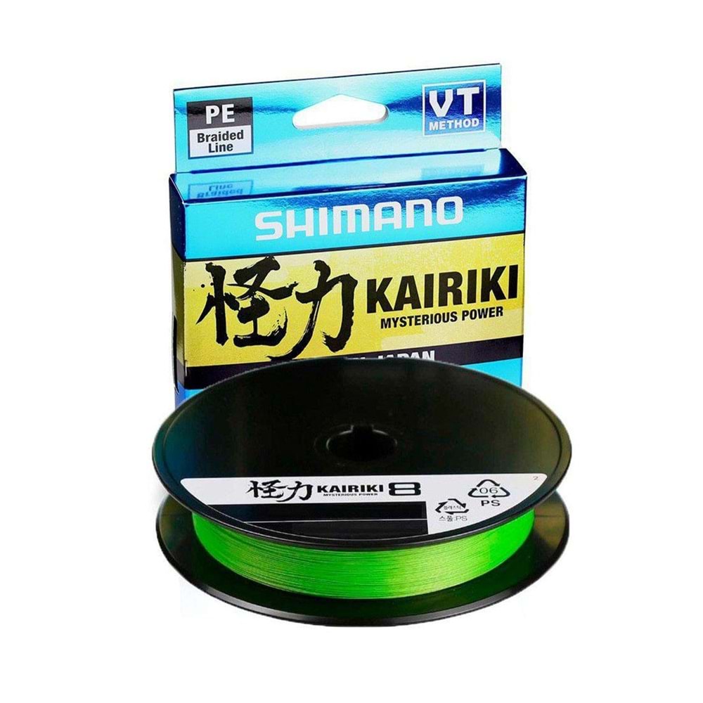 Shimano Kairiki 8x 300m Mantis Green 0.100mm/6.5kg