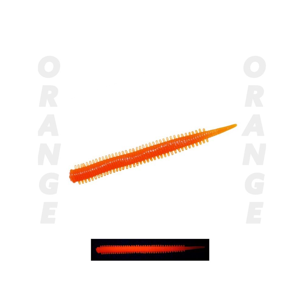 Fujin Yummy Sandworm 7cm LRF Silikon Yemi - ORANGE GLOW