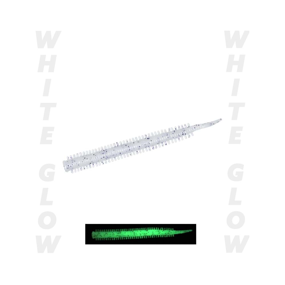 Fujin Yummy Sandworm 7cm LRF Silikon Yemi - PEAR WHITE GLOW