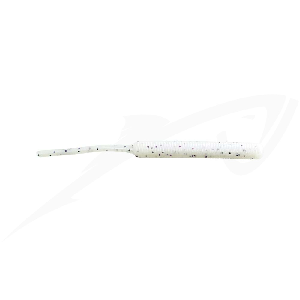Fujin Baby Worm 5.2cm Floating LRF Silikonu - PEARL WHITE GLOW