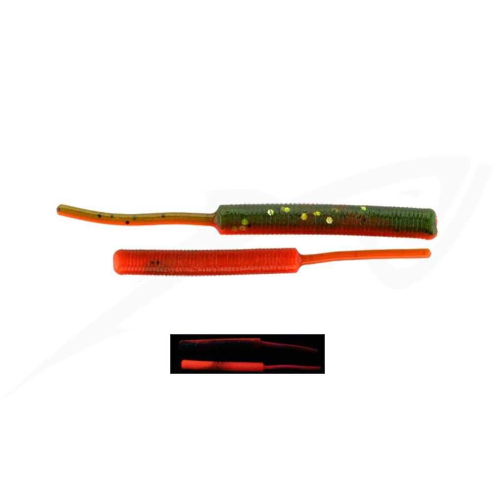 Fujin Baby Worm 5.2cm Floating LRF Silikonu - UV CAMO