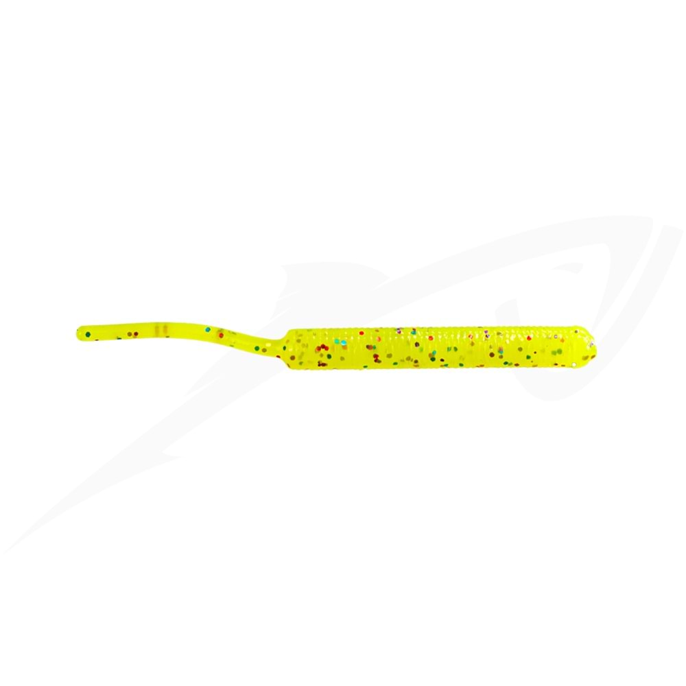 Fujin Baby Worm 5.2cm Floating LRF Silikonu - UV YELLOW