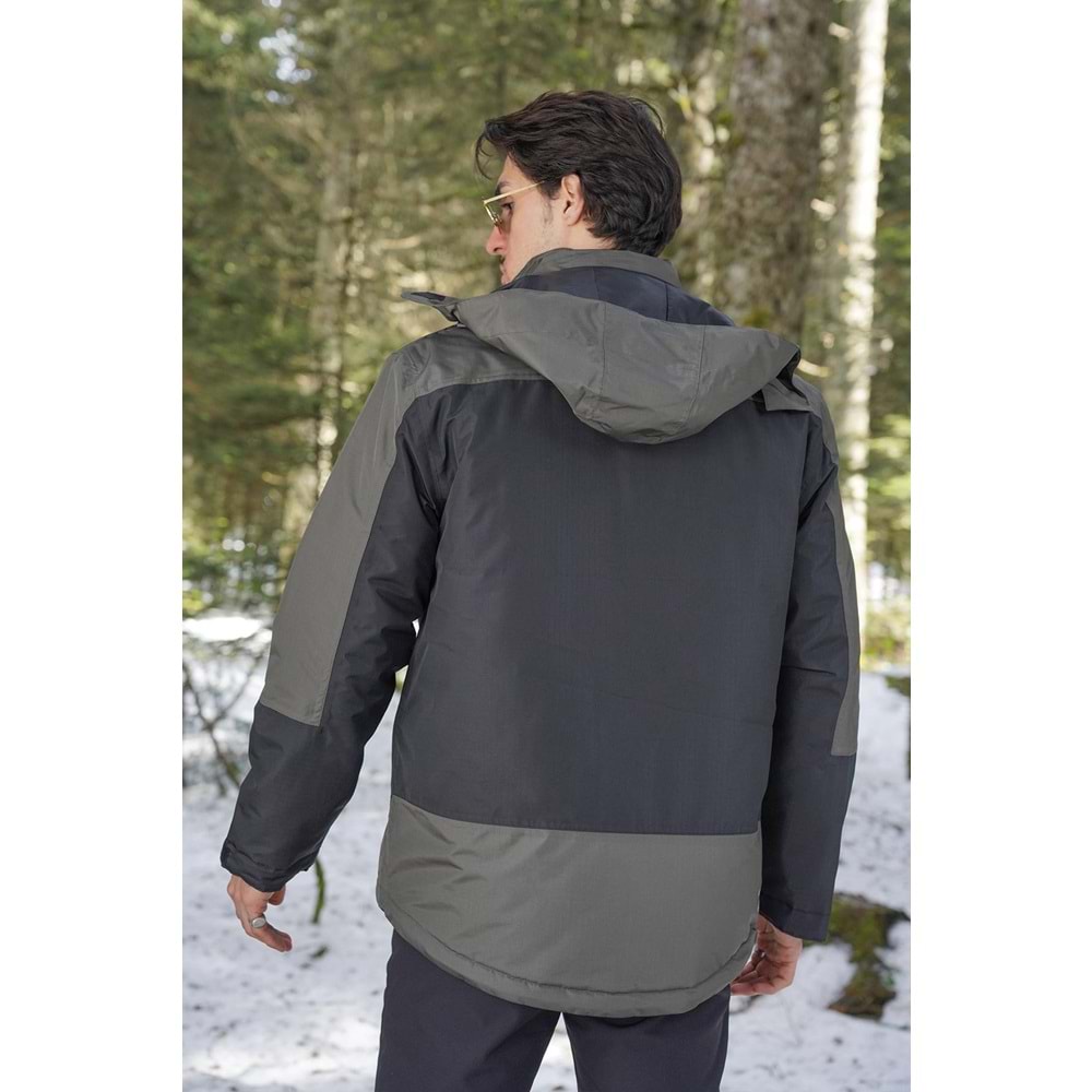 Fiyort Naroy FY163 Kapitone Su Geçirmez Haki Mont - M