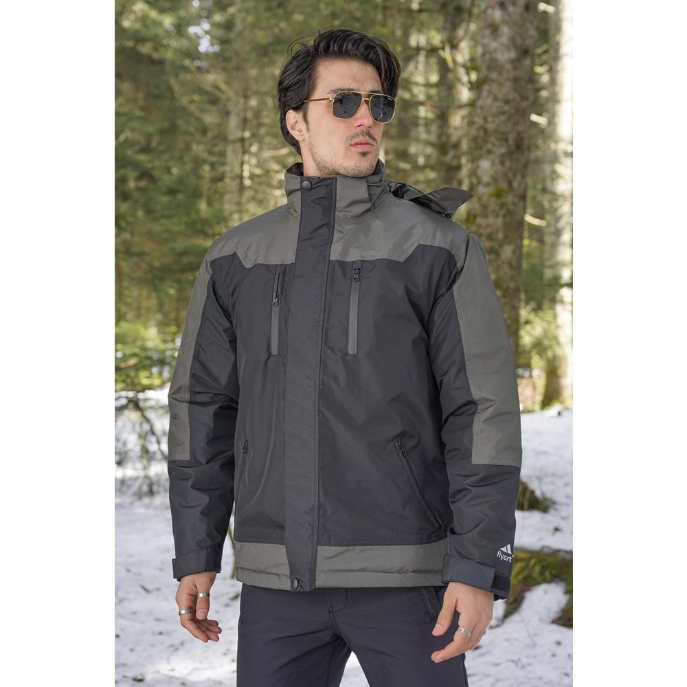 Fiyort Naroy FY163 Kapitone Su Geçirmez Haki Mont - XL