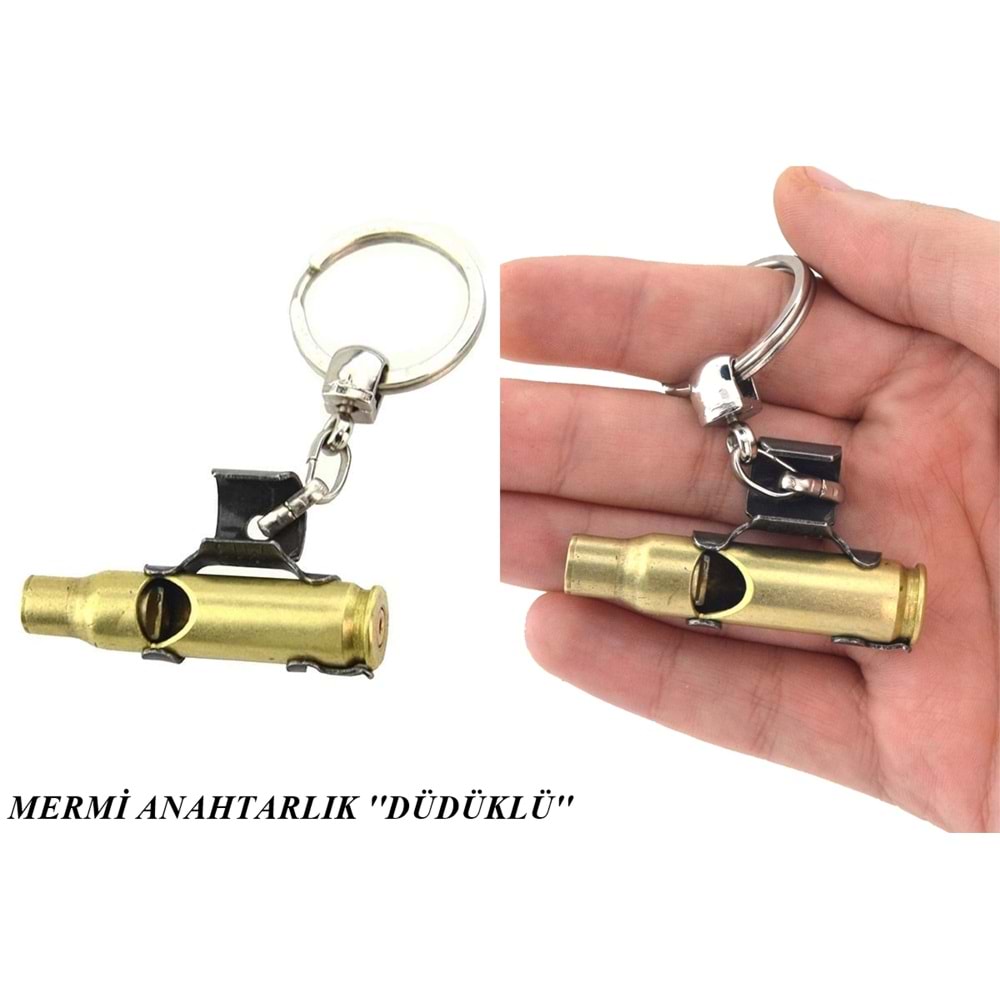 50db Düdüklü Anahtarlık 7.62 Kovan Mermi