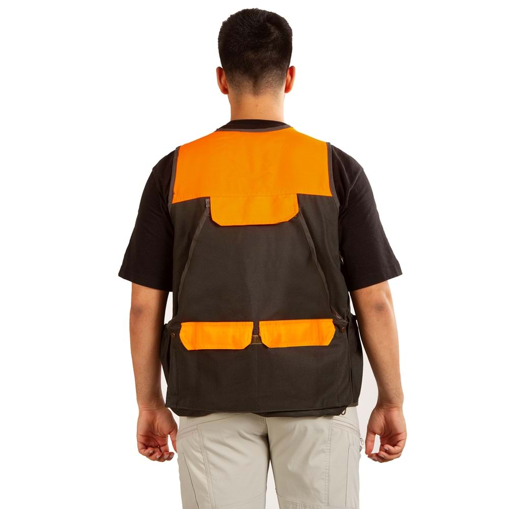 Hunthink Haki Turuncu Avcı Yeleği - M