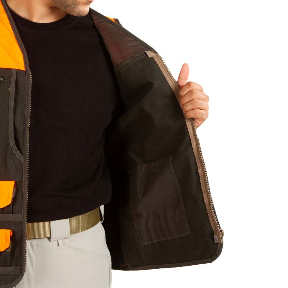 Hunthink Haki Turuncu Avcı Yeleği - M