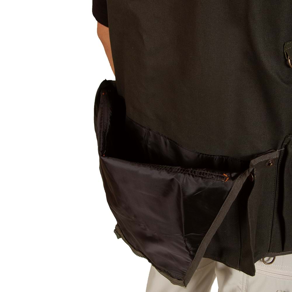 Hunthink Haki Turuncu Avcı Yeleği - XL