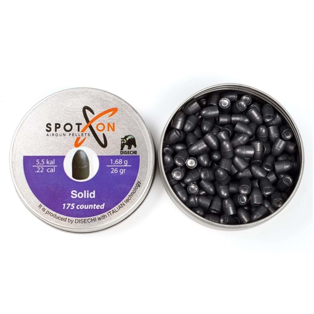 Spoton Solid 26 Grain 5,5 mm Havalı Saçması 175 Adet