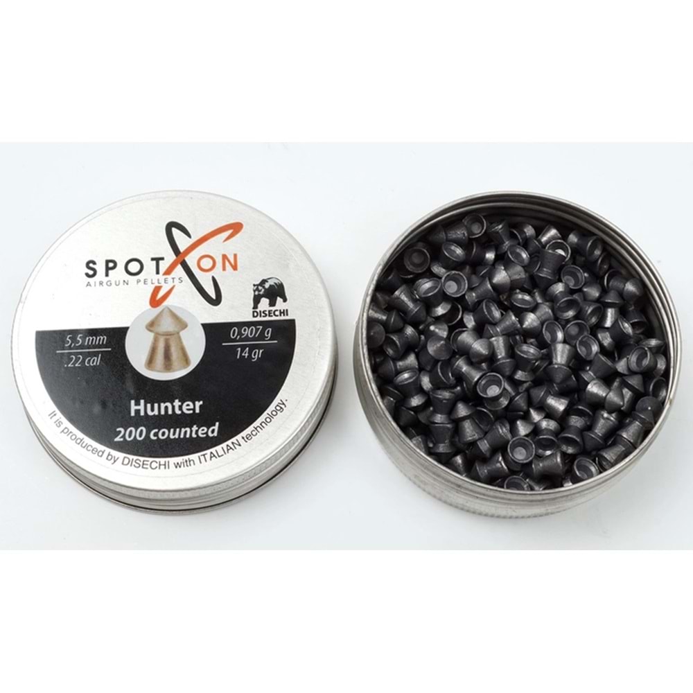 Spoton Hunter 14 Grain 5,5 mm Havalı Saçması 200 Adet