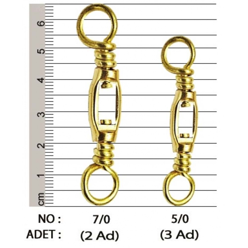 Pirinç Fırdöndü Trolling Brass - NO-7-0
