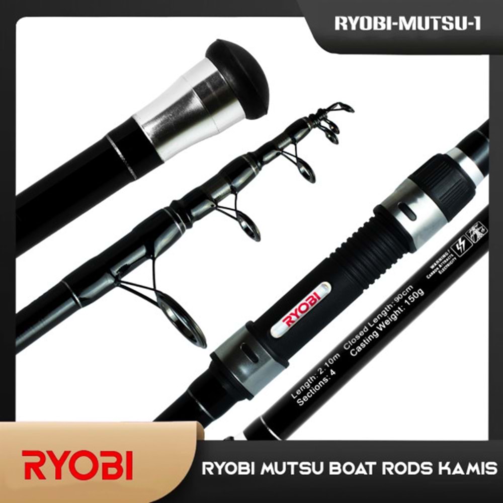 2.10m. Ryobi Mutsu Boat Olta Kamışı