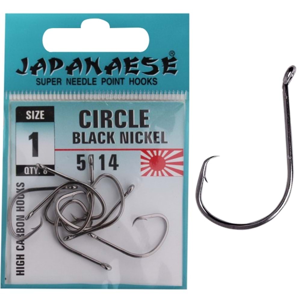 Japanese Circle Carbon Black Nickel 5114 Olta İğnesi - NO-6