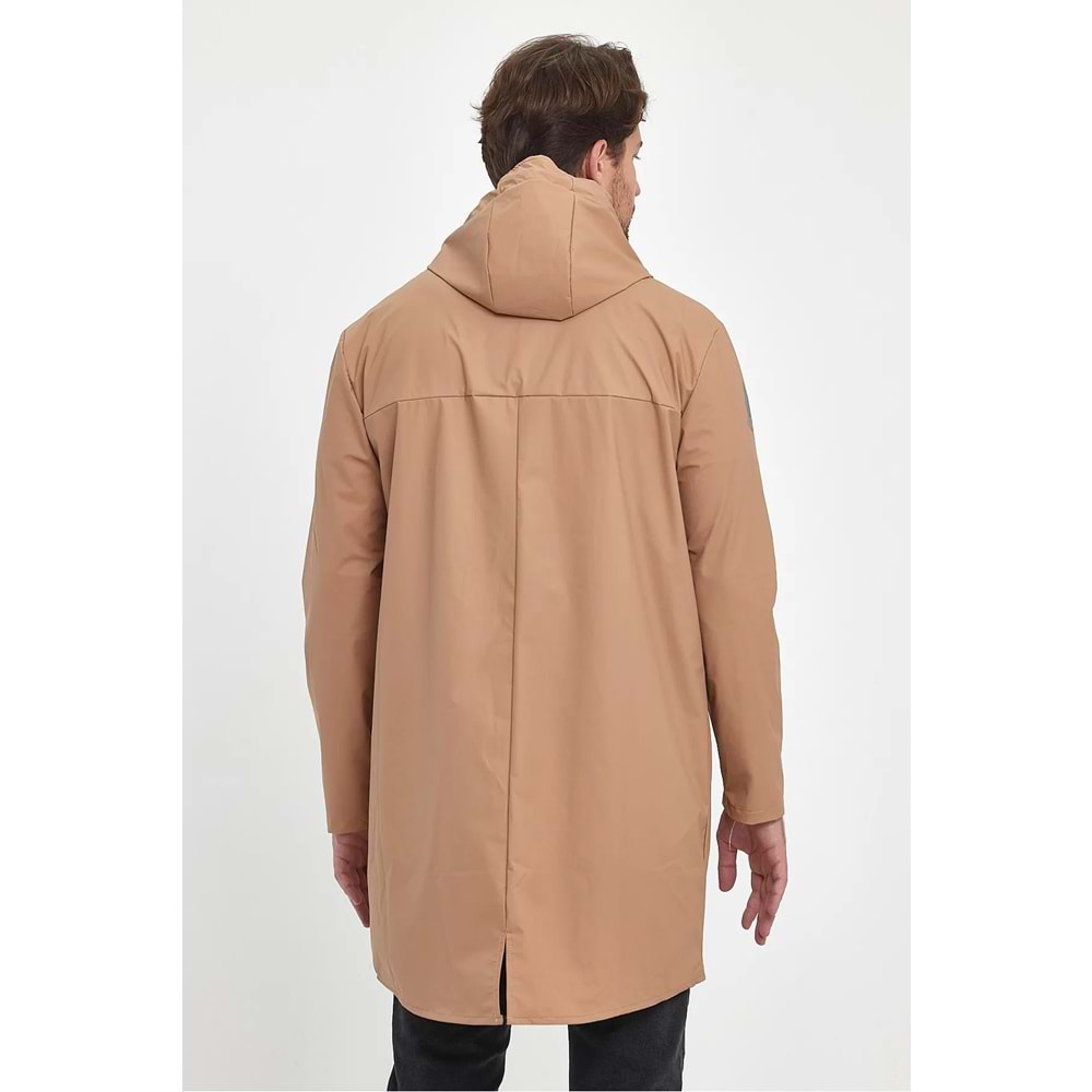 T Rain Pu Raincoat L Beden Bej Erkek Yağmurluk