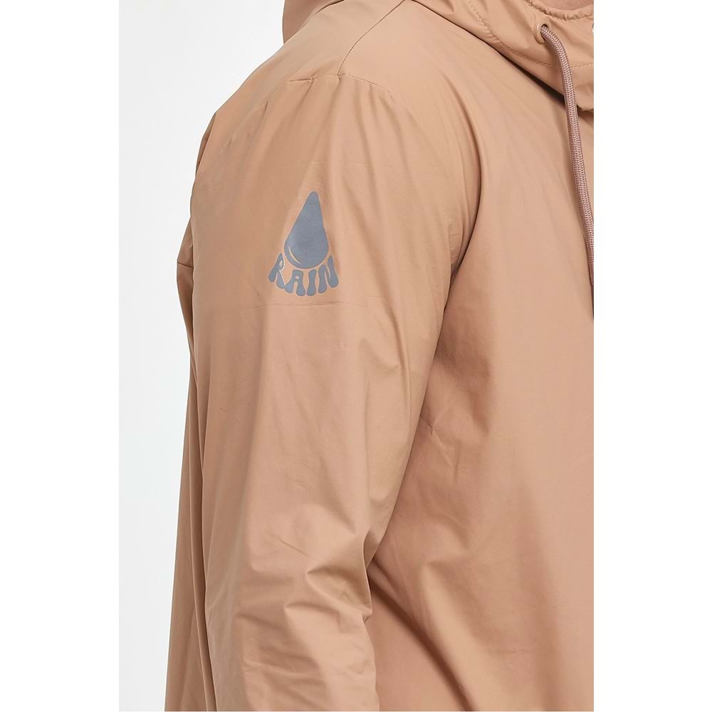 T Rain Pu Raincoat L Beden Bej Erkek Yağmurluk