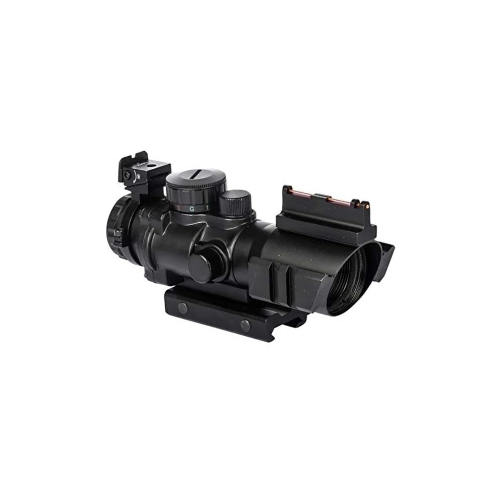 Spike 4x32 Arpacıklı 3 Renk Işıklı Taktikal Dürbün