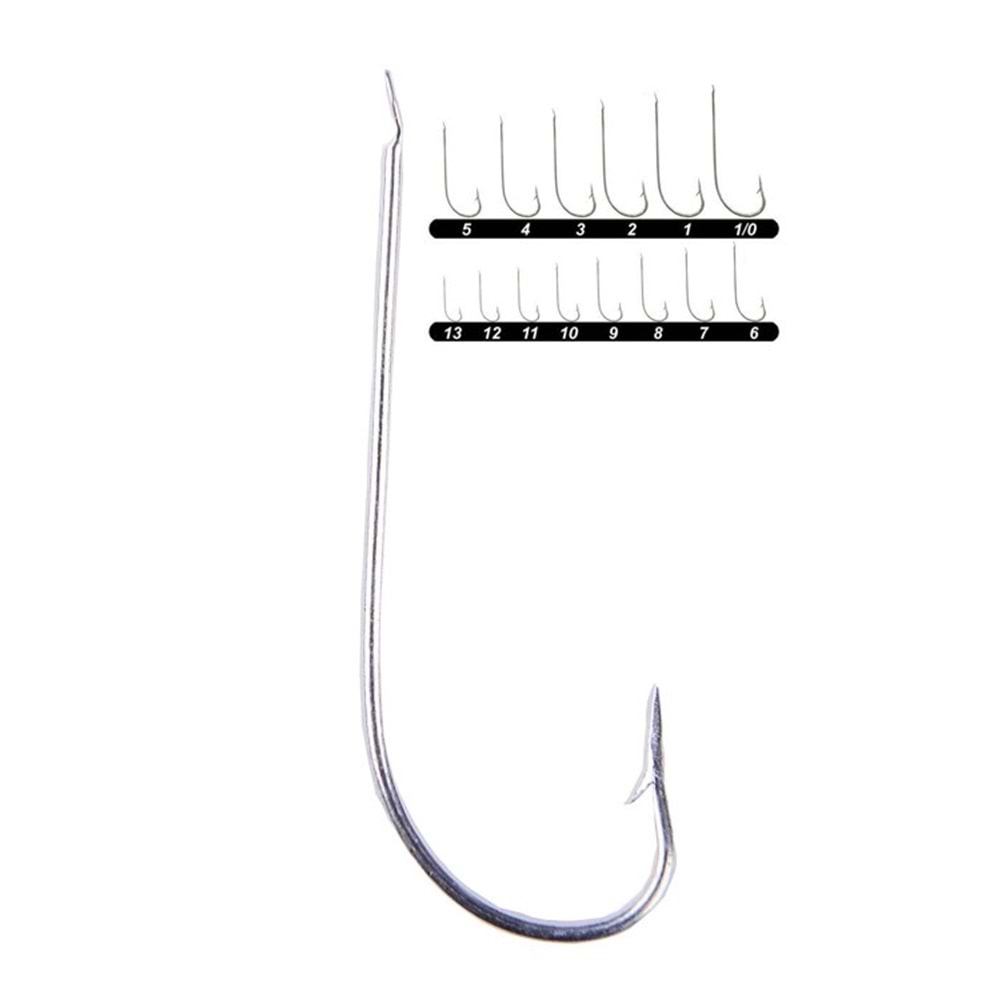 İğnesan 0307 Serisi Nikel Çapraz 100lü Paket Olta İğnesi - NO-4