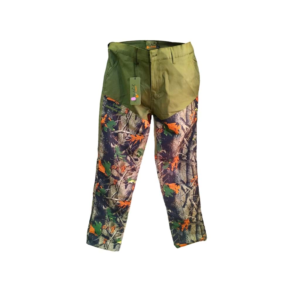 Black Hunter Su Geçirmez Çulluk Haki Ağaç Desenli Avcı Pantolonu - 42