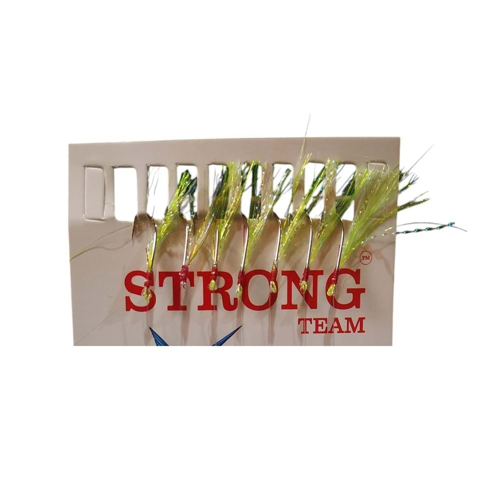 Strong A.Yeşil Sim 7li Karton 10 Numara İğne 25-15 Misineli Çapari