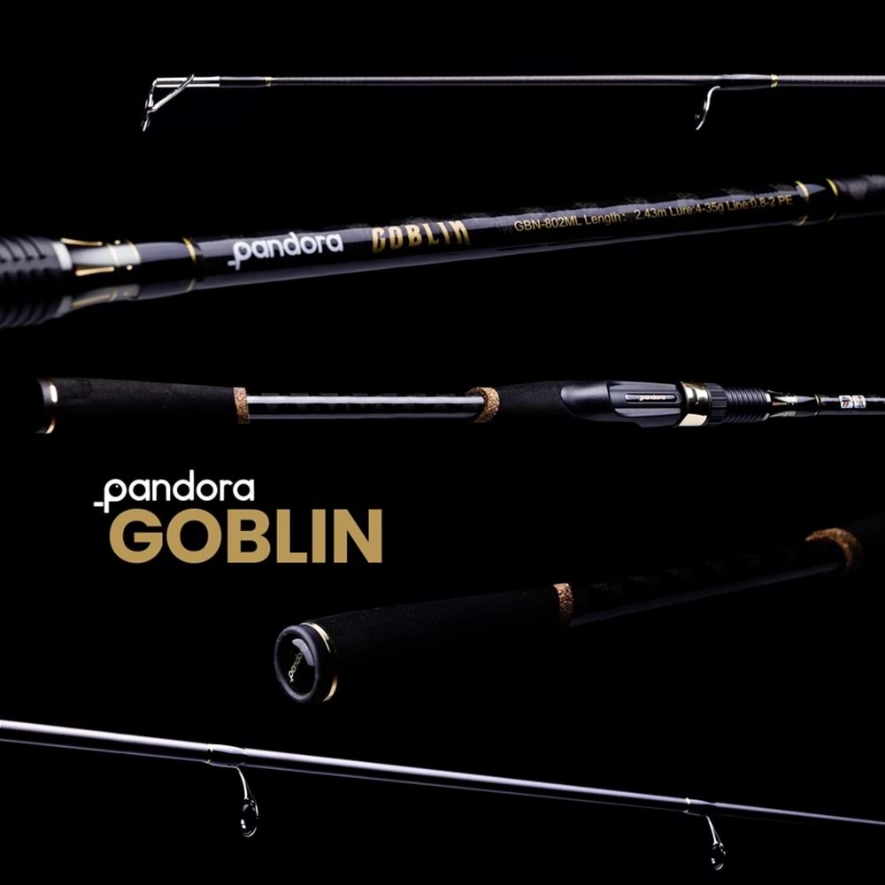 Pandora Goblin 2.13m 10-45gr Atarlı 2 Parça Spin Olta Kamışı