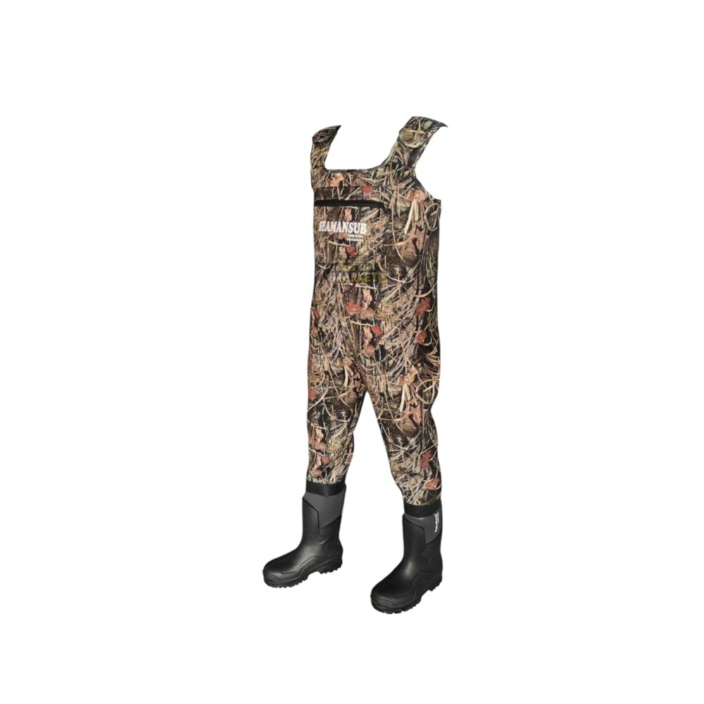 SeamanSub 1200 Tinsulate Yeni Nesil Çizmeli 5mm Neopren Tulum Çizme - 44