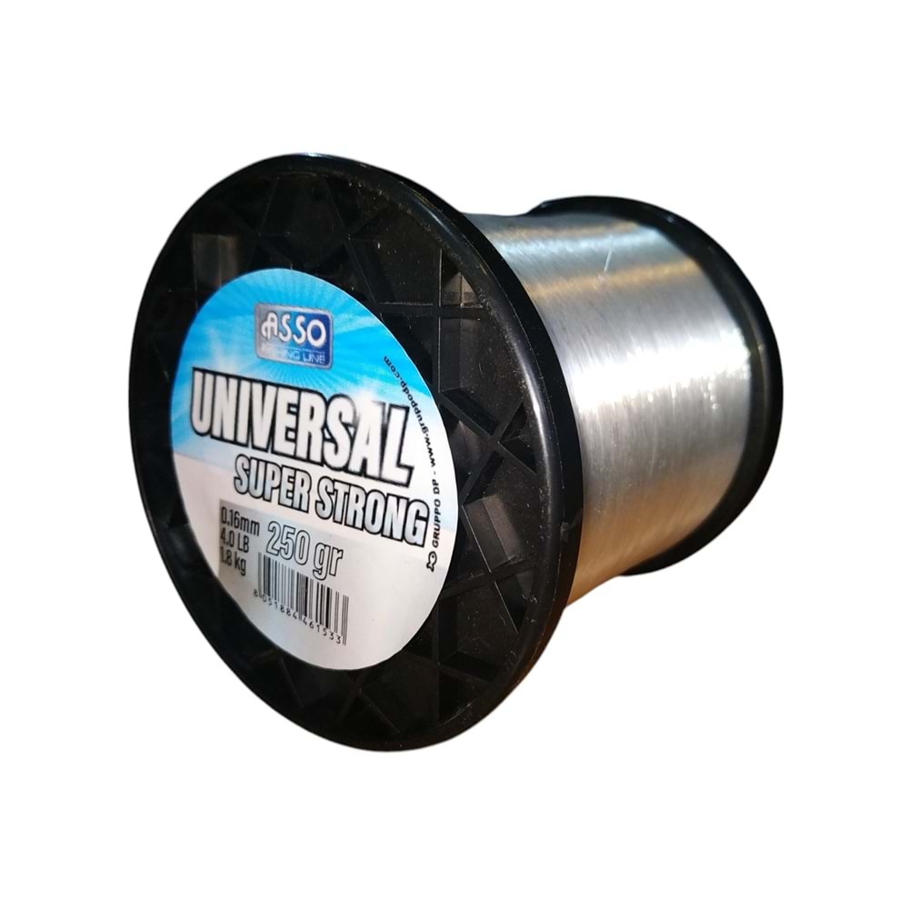 Asso Universal Bobin 250gr Monofilament Misina Beyaz - 0.16MM