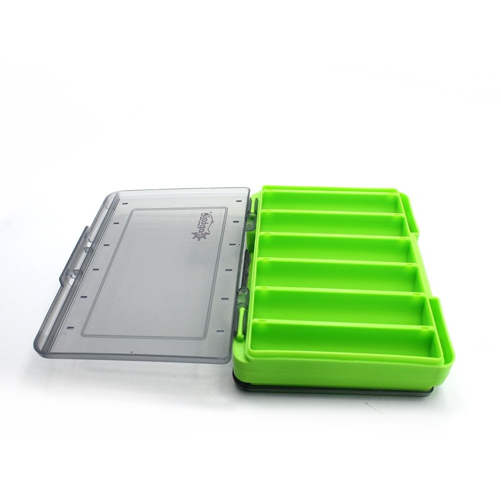 Captain 7221 Green Sahte Balık Kutusu 12 Gözlü 13x9x3.5cm