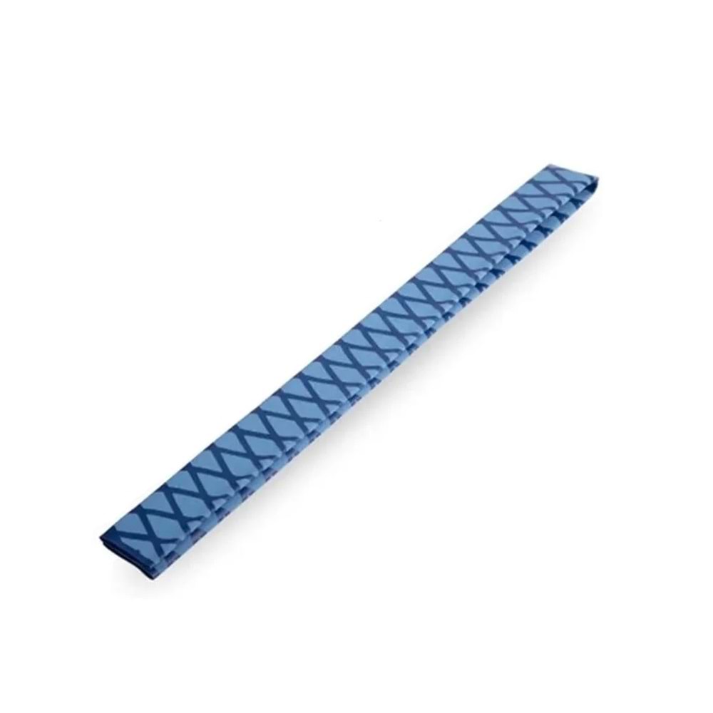 28mm Olta Kamışı Koruyucu Kaydırmaz Makaron Shrink 100cm - MAVİ