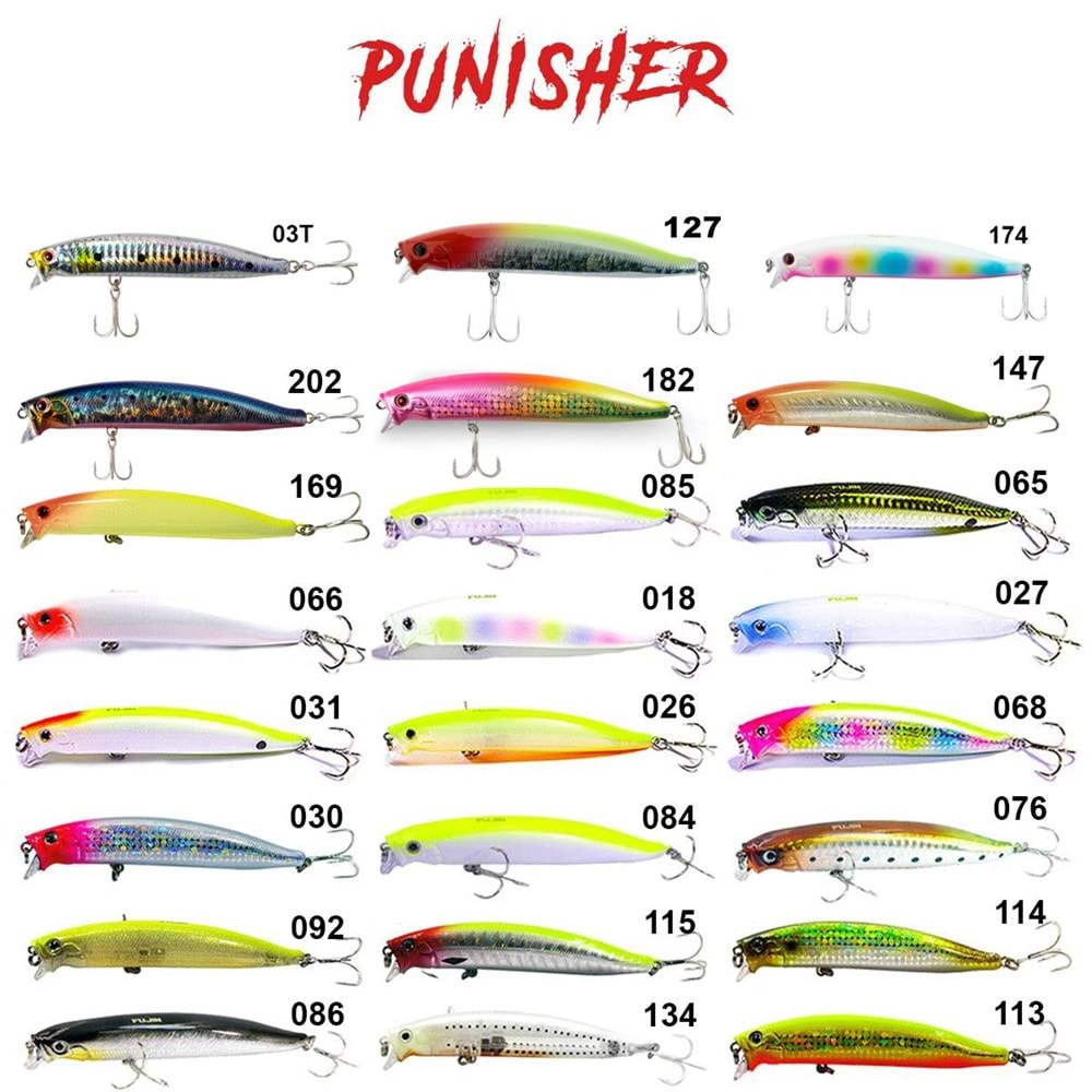 Fujin Punisher 105mm 16gr Maket Balık - 182-D.PINK CHART