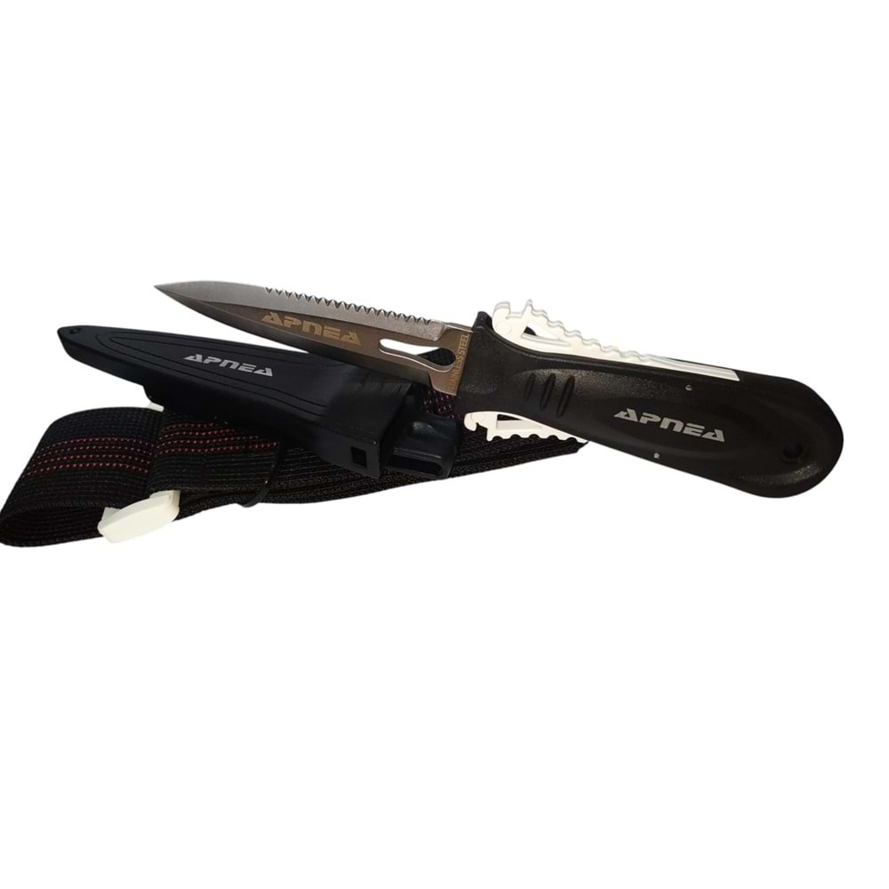 Apnea Attack 11cm Dalış Bıçağı Kol Bantlı Kakıçlı